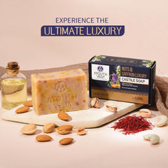 2 X Aimil Ayouthveda Cosmetics Nuts & Saffron Luxury Handmade Castile Soap 100Gm 2 X Aimil Ayouthveda Cosmetics Nuts & Saffron Luxury Handmade Castile Soap 100Gm