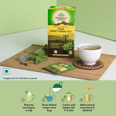 Organic India Tulsi Sweet Lemon Green Tea 25 Infusion Bag Organic India Tulsi Sweet Lemon Green Tea 25 Infusion Bag