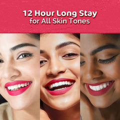 Mamaearth Moisture Matte Long Stay Lipstick Berrylicious Magenta,Bubblegum Nude,Candyfloss Pink,Carnation Nude,Cherry Punch,Cinnamon Nude,Grapefruit Pink & Hazelnut Brown 2g Mamaearth Moisture Matte Long Stay Lipstick Berrylicious Magenta,Bubblegum Nude,Candyfloss Pink,Carnation Nude,Cherry Punch,Cinnamon Nude,Grapefruit Pink & Hazelnut Brown 2g