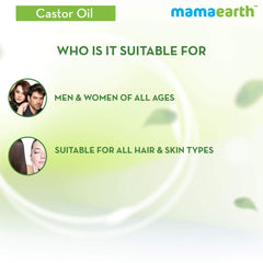 Mamaearth Castor Oil for Healthier Skin,Hair and Nails with 100% Pure and Natural Cold-Pressed Oil 150ml Mamaearth Castor Oil for Healthier Skin,Hair and Nails with 100% Pure and Natural Cold-Pressed Oil 150ml