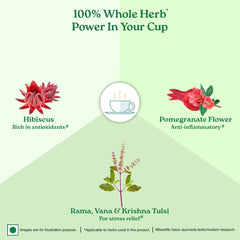 Organic India Tulsi Green Tea Pomegranate Flavour 25 Infusion Bag Organic India Tulsi Green Tea Pomegranate Flavour 25 Infusion Bag