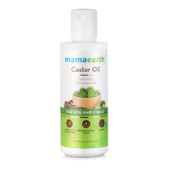 Mamaearth Castor Oil for Healthier Skin,Hair and Nails with 100% Pure and Natural Cold-Pressed Oil 150ml Mamaearth Castor Oil for Healthier Skin,Hair and Nails with 100% Pure and Natural Cold-Pressed Oil 150ml