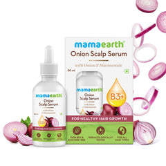 Mamaearth Onion Scalp Serum with Onion and Niacinamide for Healthy Hair Growth 50ml Mamaearth Onion Scalp Serum with Onion and Niacinamide for Healthy Hair Growth 50ml