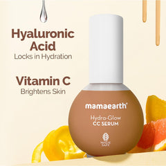 Mamaearth Hydra Glow CC Serum with Vitamin C & Hyaluronic Acid Honey 30ml Mamaearth Hydra Glow CC Serum with Vitamin C & Hyaluronic Acid Honey 30ml