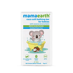 Mamaearth Coco Soft Bathing Bar for Babies with Coconut Oil & Turmeric for Babies Pack of 2*75g Mamaearth Coco Soft Bathing Bar for Babies with Coconut Oil & Turmeric for Babies Pack of 2*75g