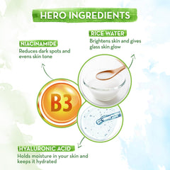Mamaearth Rice Water Dewy Active Serum With Rice Water & 10% Niacinamide For Glass Skin 50ml Mamaearth Rice Water Dewy Active Serum With Rice Water & 10% Niacinamide For Glass Skin 50ml