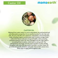 Mamaearth Castor Oil for Healthier Skin,Hair and Nails with 100% Pure and Natural Cold-Pressed Oil 150ml Mamaearth Castor Oil for Healthier Skin,Hair and Nails with 100% Pure and Natural Cold-Pressed Oil 150ml