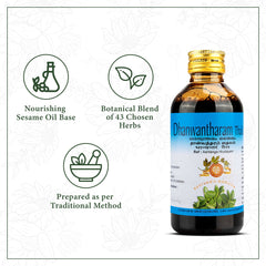 AVP Ayurvedic Dhanwantharam Thailam Oil 100ml,200ml & 450ml AVP Ayurvedic Dhanwantharam Thailam Oil 100ml,200ml & 450ml