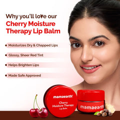 Mamaearth Cherry Moisture Therapy Lip Balm with Cherry & Vitamin E for Dry & Chapped Lips 15g Mamaearth Cherry Moisture Therapy Lip Balm with Cherry & Vitamin E for Dry & Chapped Lips 15g