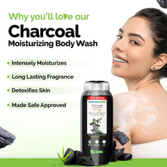 Mamaearth Charcoal Moisturizing Body Wash with Activated Charcoal & Energizing Mint for Skin Detoxification 250ml Mamaearth Charcoal Moisturizing Body Wash with Activated Charcoal & Energizing Mint for Skin Detoxification 250ml