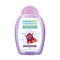 Mamaearth Brave Blueberry Body Wash For Kids with Blueberry and Oat Protein 300ml Mamaearth Brave Blueberry Body Wash For Kids with Blueberry and Oat Protein 300ml