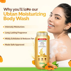 Mamaearth Ubtan Moisturizing Body Wash with Turmeric & Saffron for Tan Removal 250ml Mamaearth Ubtan Moisturizing Body Wash with Turmeric & Saffron for Tan Removal 250ml