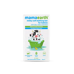Mamaearth Milky Soft Bathing Bar for Babies with Oats, Milk and Calendula 75g x 2 Mamaearth Milky Soft Bathing Bar for Babies with Oats, Milk and Calendula 75g x 2