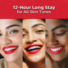 Mamaearth Moisture Matte Long Stay Lipstick Melon Red,Peach Nude,Pink Lemonade,Pink Tulip,Plum Punch,Raisin Punch & Raspberry Scarlet 2g Mamaearth Moisture Matte Long Stay Lipstick Melon Red,Peach Nude,Pink Lemonade,Pink Tulip,Plum Punch,Raisin Punch & Raspberry Scarlet 2g