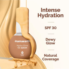 Mamaearth Hydra Glow CC Serum with Vitamin C & Hyaluronic Acid Honey 30ml Mamaearth Hydra Glow CC Serum with Vitamin C & Hyaluronic Acid Honey 30ml