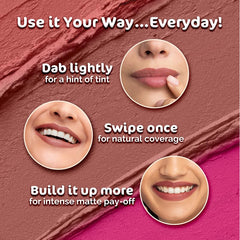 Mamaearth Soft Matte Long Stay Lipstick Color Mocha Brown,Brown,Mulberry Pink,Pink,Petal Pink,Red Dahlia,Ruby Red,Woody Rose & Red 3.5g Mamaearth Soft Matte Long Stay Lipstick Color Mocha Brown,Brown,Mulberry Pink,Pink,Petal Pink,Red Dahlia,Ruby Red,Woody Rose & Red 3.5g