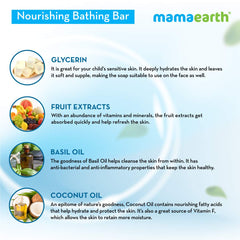 Mamaearth Nourishing Bathing Bar Soap For Kids Pack of 5 X 75g Mamaearth Nourishing Bathing Bar Soap For Kids Pack of 5 X 75g