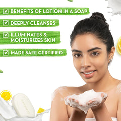 Mamaearth Vitamin C Moisturizing Lotion Soap with Vitamin C & Honey for Skin Illumination 125g Pack Of 4 Mamaearth Vitamin C Moisturizing Lotion Soap with Vitamin C & Honey for Skin Illumination 125g Pack Of 4