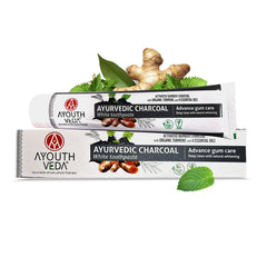Aimil Ayouthveda Ayurvedic Natural,Charcoal White,Total Care & Mint Gel Whitening Toothpaste 100g Aimil Ayouthveda Ayurvedic Natural,Charcoal White,Total Care & Mint Gel Whitening Toothpaste 100g