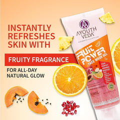 Aimil Ayouthveda Cosmetics Fruit Power Face Wash Gel 100ml Aimil Ayouthveda Cosmetics Fruit Power Face Wash Gel 100ml