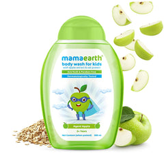 Mamaearth Agent Apple Body Wash for Kids with Apple and Oat Protein 300ml Mamaearth Agent Apple Body Wash for Kids with Apple and Oat Protein 300ml