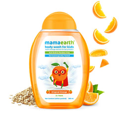 Mamaearth Original Orange Body Wash For Kids with Orange and Oat Protein 300ml Mamaearth Original Orange Body Wash For Kids with Orange and Oat Protein 300ml