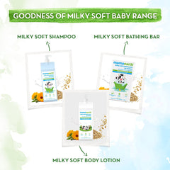 Mamaearth Milky Soft Bathing Bar for Babies with Oats, Milk and Calendula 75g x 2 Mamaearth Milky Soft Bathing Bar for Babies with Oats, Milk and Calendula 75g x 2