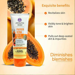 Aimil Ayouthveda Cosmetics Papaya Vera Face Wash 100gm Aimil Ayouthveda Cosmetics Papaya Vera Face Wash 100gm