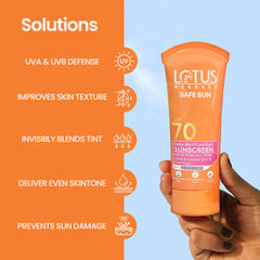 Lotus Herbals Cosmetics Safe Sun Daily Multi Function Sunscreen SPF 70 PA+++ 60g Lotus Herbals Cosmetics Safe Sun Daily Multi Function Sunscreen SPF 70 PA+++ 60g