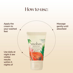 Moha Cosmetics Nourishment Massage Oil Foot Care Cream Combo Moha Cosmetics Nourishment Massage Oil Foot Care Cream Combo
