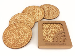 Wooden Decor Fancy Wooden Tea Coaster Peilem Mdf Wood 6 Piece Set Wooden Decor Fancy Wooden Tea Coaster Peilem Mdf Wood 6 Piece Set