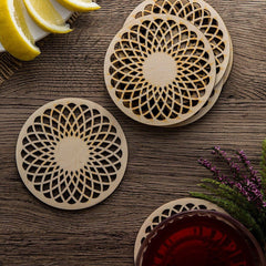 Wooden Decor Fancy Wooden Tea Coaster Peilem Mdf Wood 6 Piece Set Wooden Decor Fancy Wooden Tea Coaster Peilem Mdf Wood 6 Piece Set