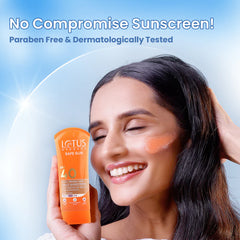 Lotus Herbals Cosmetics Safe Sun 3 In 1 Matte-Look Daily Sunscreen SPF 40 PA+++ Lotus Herbals Cosmetics Safe Sun 3 In 1 Matte-Look Daily Sunscreen SPF 40 PA+++