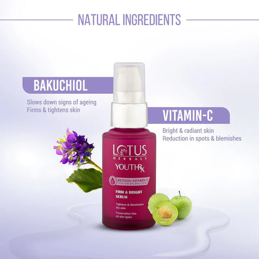 Lotus Herbals Cosmetics YouthRx firm & bright face serum 30ml
