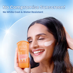 Lotus Herbals Cosmetics Safe Sun Sunscreen Cream SPF 20 PA+ 100g