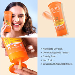 Lotus Herbals Cosmetics Safe Sun Vitamin C Matte GEL Daily Sunscreen SPF 50