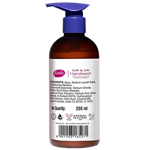 Fem Floral Bouqet Soft & Safe Handwash 250ml