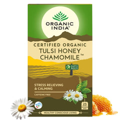 Organic India Tulsi Honey Chamomile Green Tea 25 Teabags