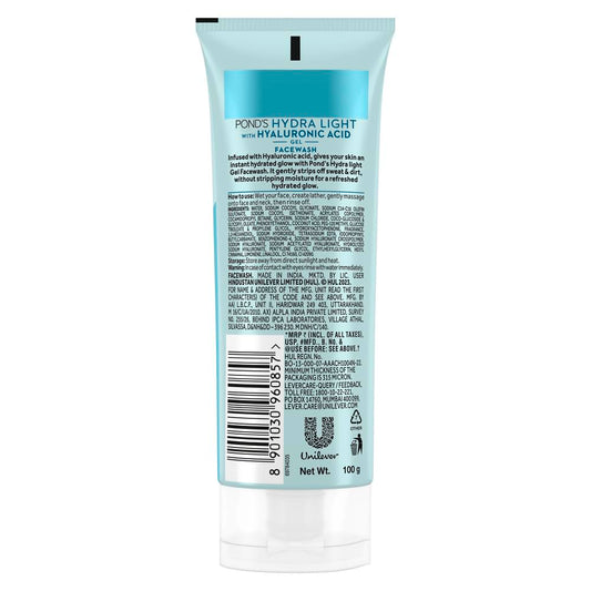 POND'S Cometics Hydra Light Hyaluronic Acid Hydrating Gel Facewash 100g