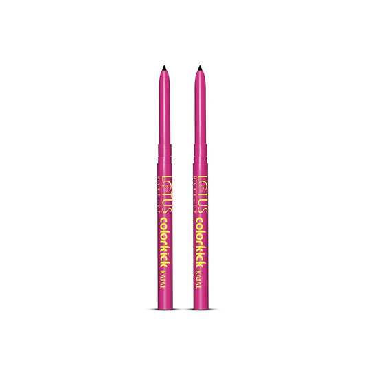 Lotus Make Up Cosmetics Colorkick Kajal Black (Pack of 2)