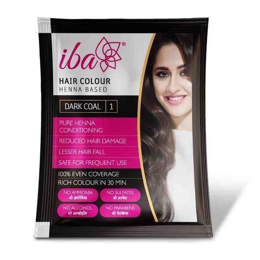 Iba Care Hair Colour, Dark Coal Powder 60g