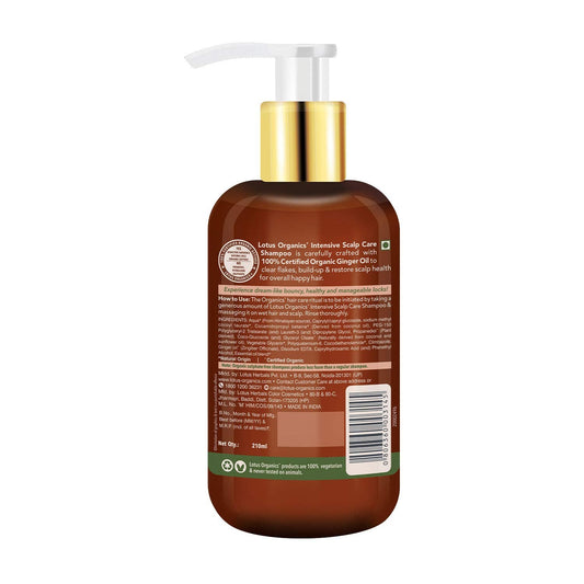 Lotus Organics+ Cosmetics Intensive Scalp Care Shampoo 210ml