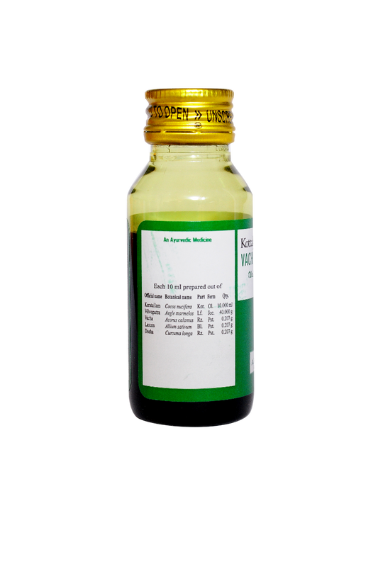 Kottakkal Ayurvedic Vachalasunadi kera Tailam Oil 50ml