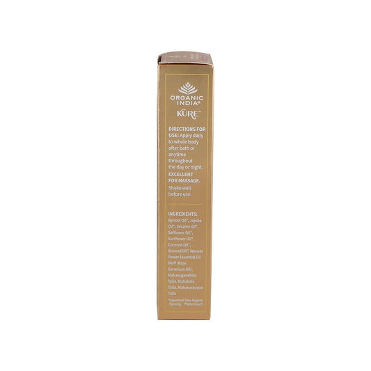 Organic India Women's Body Oil Rose Geranium 120ml