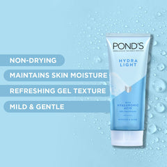 POND'S Cometics Hydra Light Hyaluronic Acid Hydrating Gel Facewash 100g