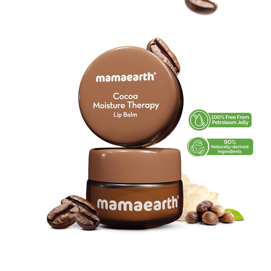 Mamaearth Cocoa Moisture Therapy Lip Balm with Cocoa Butter & Coffee for Dry & Chapped Lips 15g