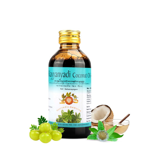 AVP Ayurvedic Kayyanyadi Coconut Oil 200ml & Oil 200ml