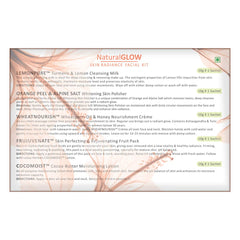 Lotus Herbals Cosmetics Natural Glow Skin Radiance Salon Grade Single Facial Kit