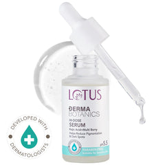 Lotus Cosmetics Derma Botanics Kojic Facewash+Multi Berry Hi Dose Serum+Ampoule Crème Combo