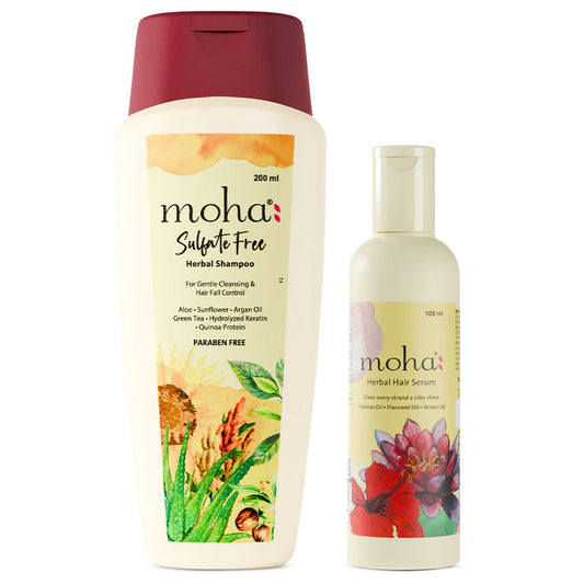 Moha Cosmetics Hair Shampoo and Serum Radiance Combo